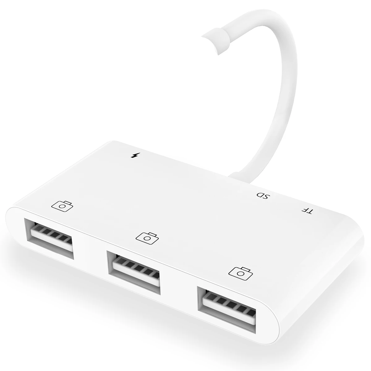 

Lightning to USB 3 Camera Adapter/Cable,iphone iPad to OTG Card Reader/HUB,ipad USB 3 Flash Drive Charging Port for iPhone 14/13