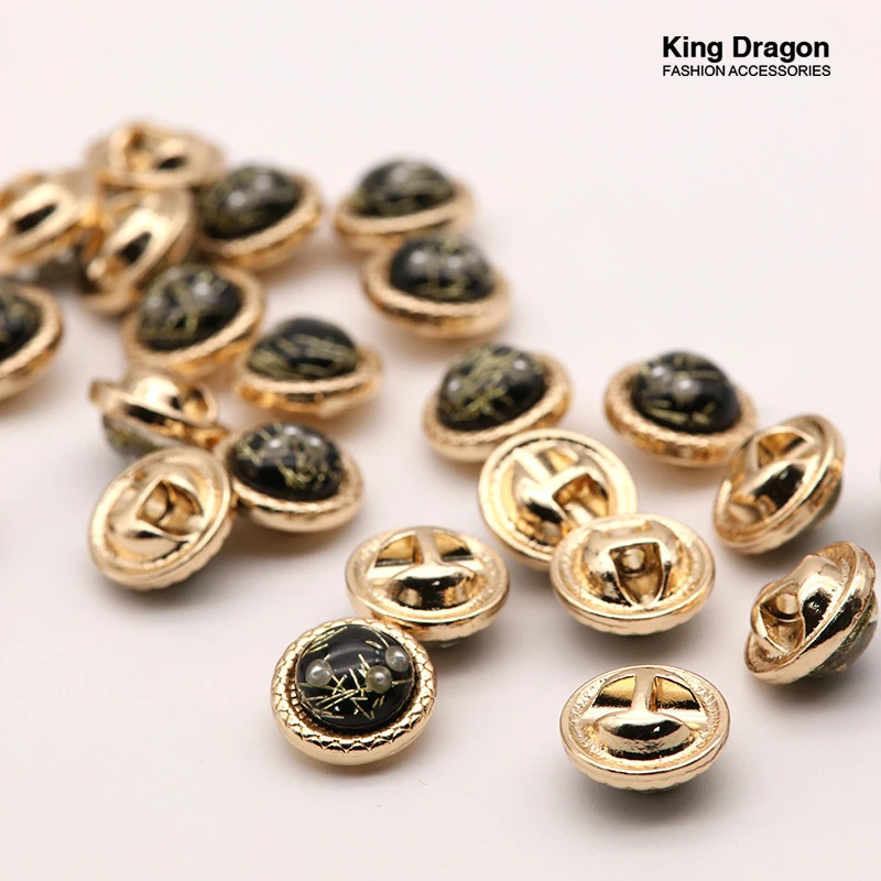 Новое поступление 6 шт. 11 5 мм золотые стразы цветочные металлические розовые