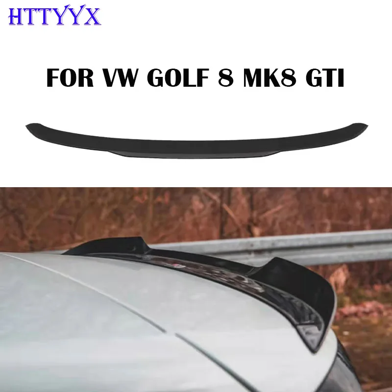 

HTTYYX For Volkswagen Golf 8 MK8 GTI 2021 2022 Gloss Black Maxton Style Rear Roof Spoiler Wing Extension Add-On ABS