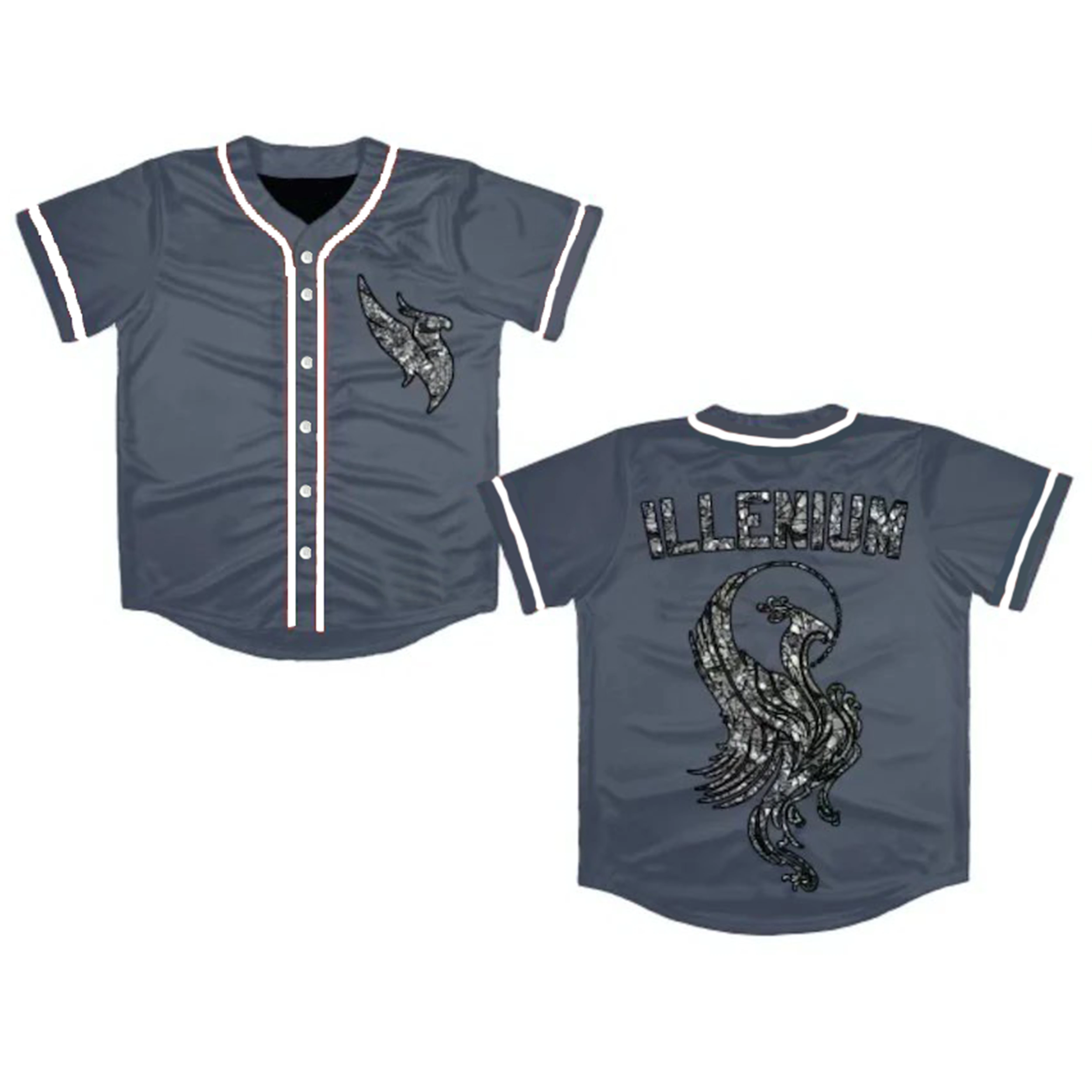 Уличная одежда с принтом Site1 для концертов illселена Harajuku бейсбольная форма