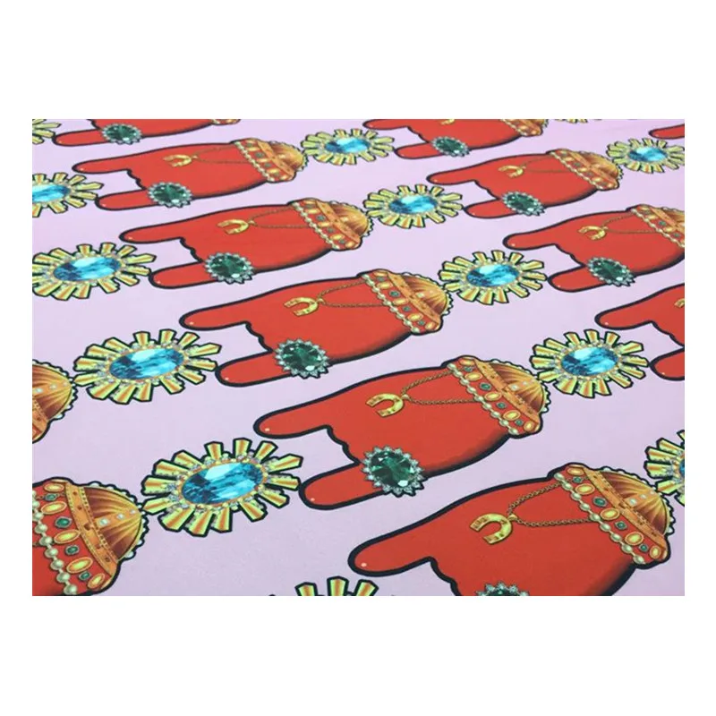 Итальянская полиэфирная ткань с принтом модный дизайн для детей рубашка платье