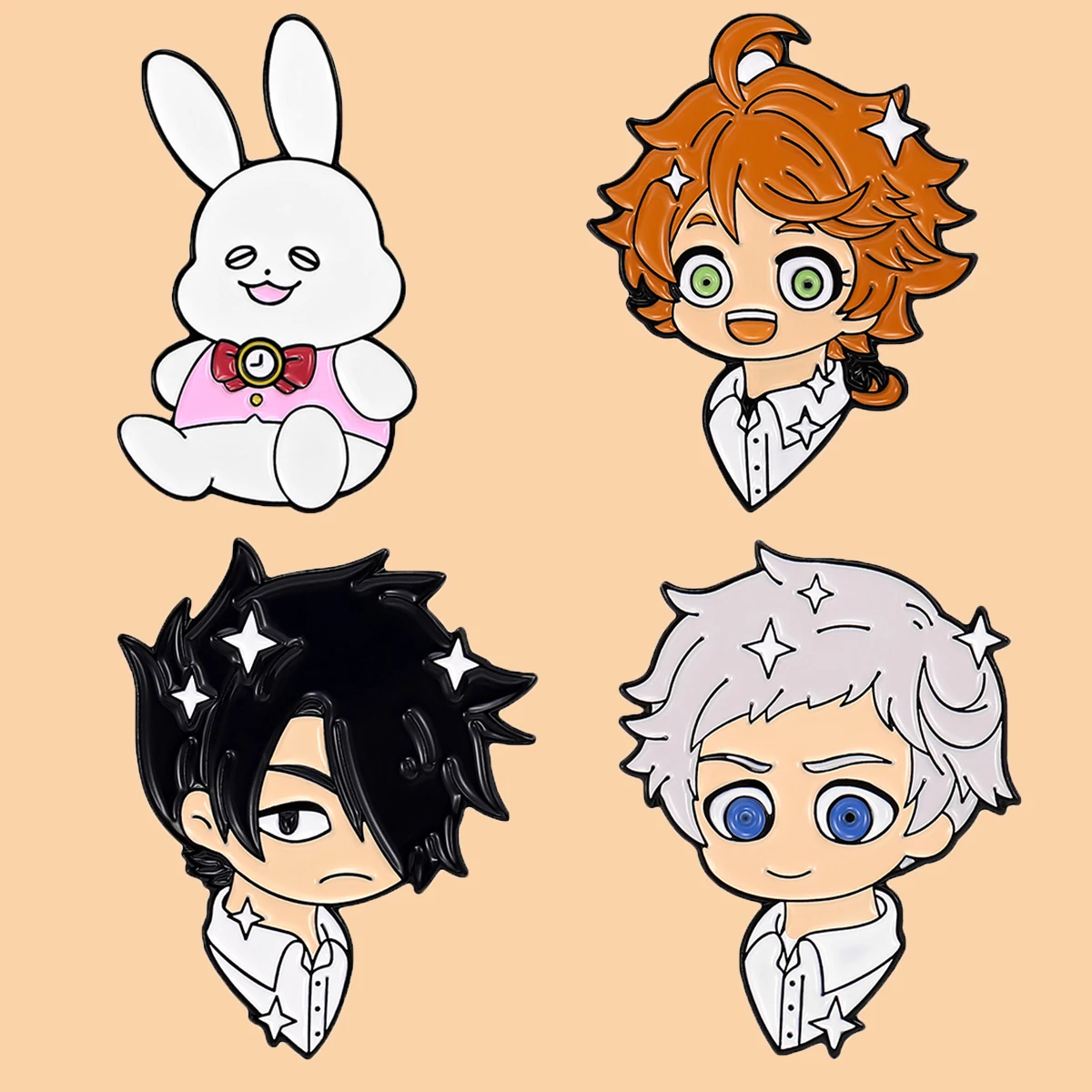 

Japanese Anime Enamel Pins for Backpacks Women Brooch Cartoon Lapel Pin Cute Rabbit Metal Badges Jewelry Gift