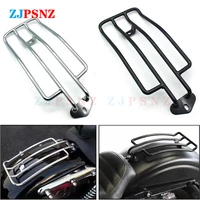 black motorcycle scooter rear solo seat luggage rack support shelf for harley sportster iron xl 883 1200 2004 2022 universal