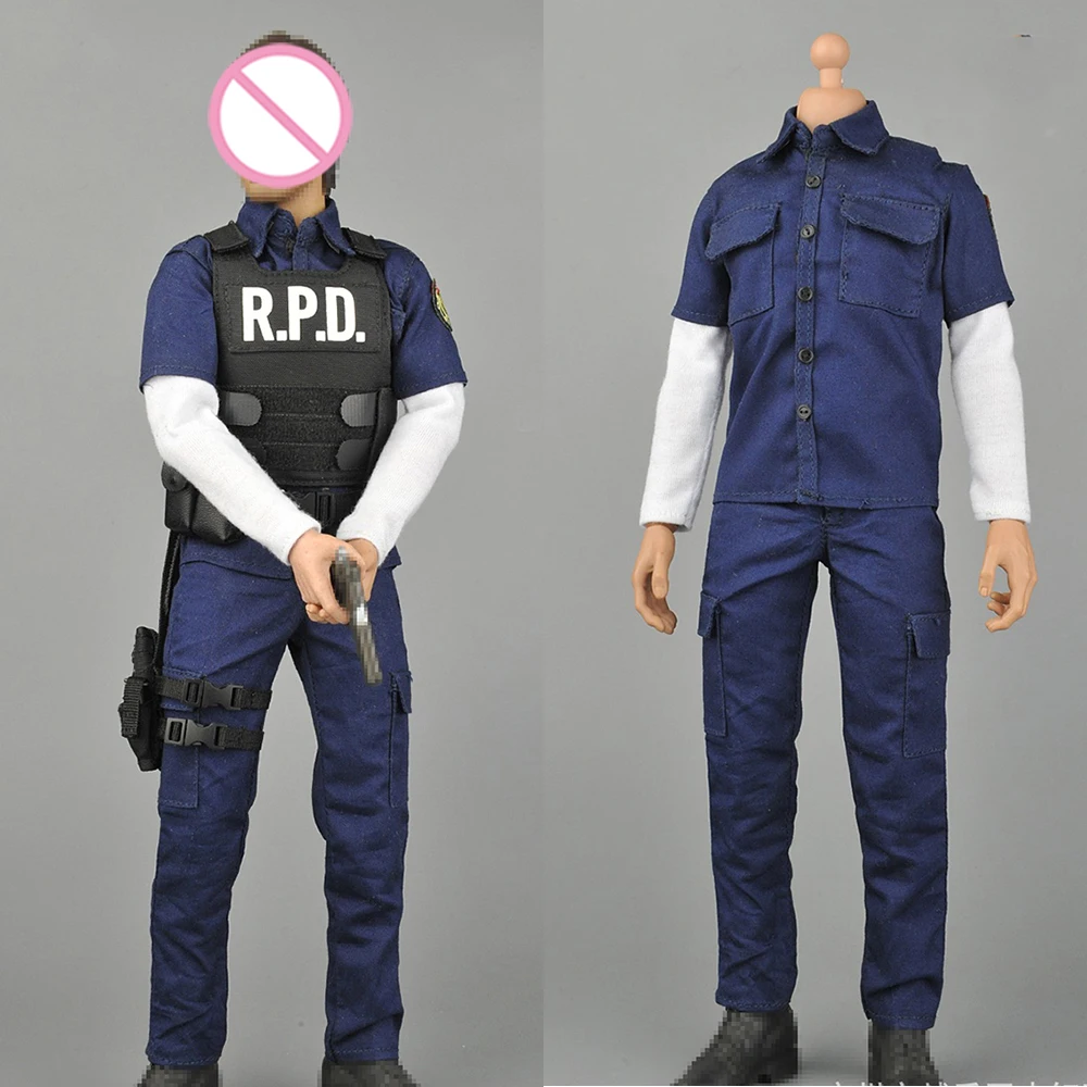 

Zytoys X-024 1/6 Male Soldier Police Uniform Anime Adventure Game Cosplay Suit Tops Pants Fit 12Inch Body Action Figure Body