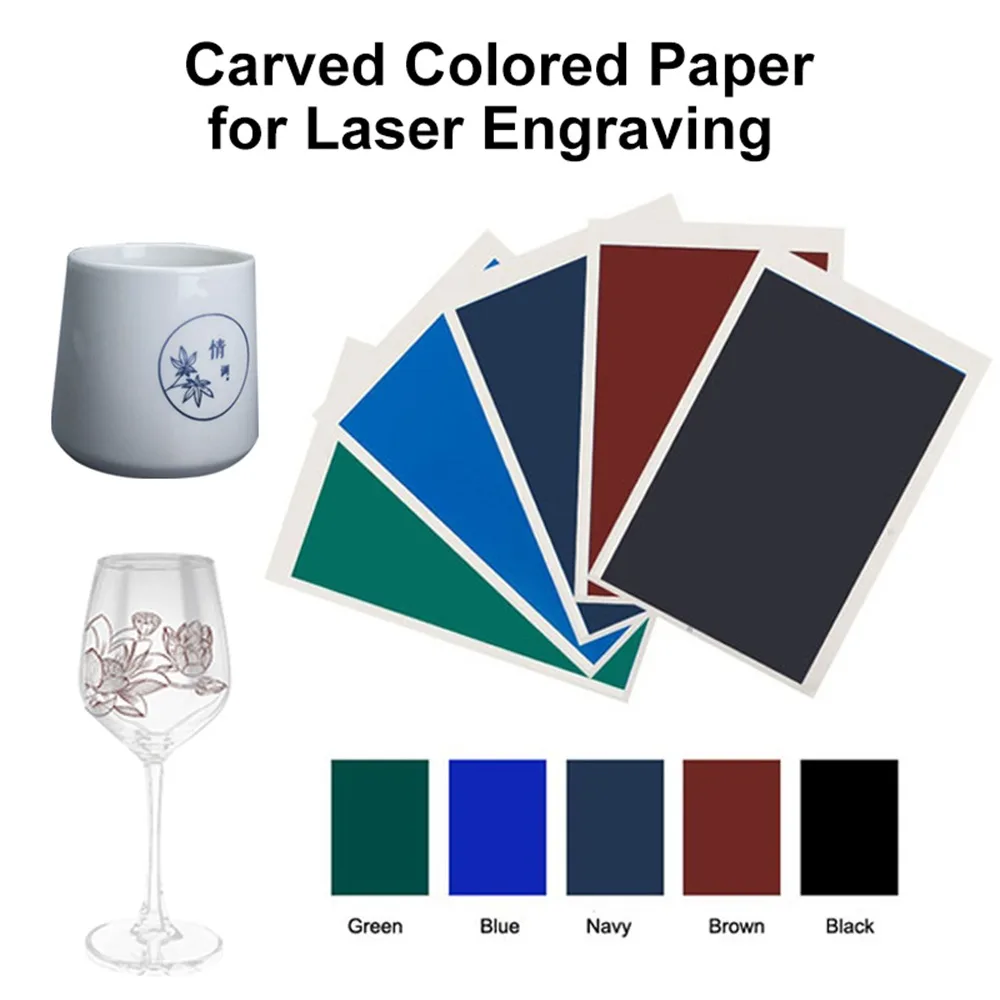 1PCS Engraving Marking Paper for Laser Engraving Machine Laser Engraver for Ceramics Transparent Glass Ceramic Tiles Metal