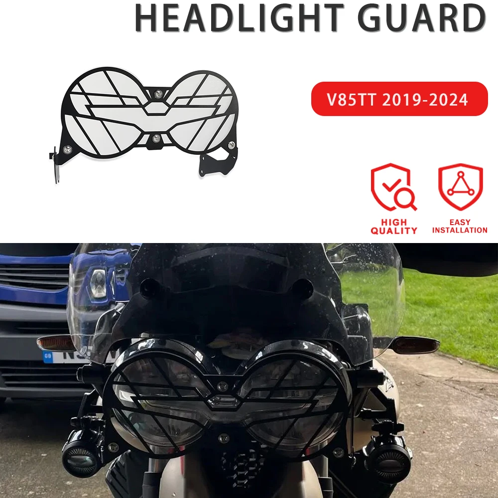 

2024 - 2019 For Moto Guzzi V85 TT Motorcycle Flipable Headlight Protector Grille Guard Cover V85TT V 85TT V 85 TT 2021 2022