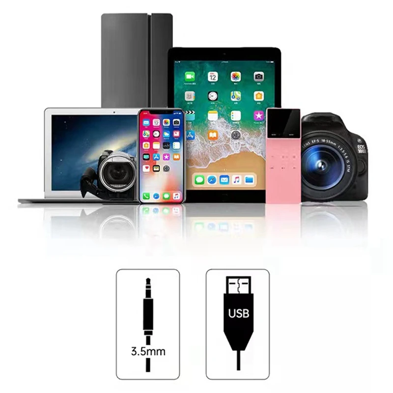 360° Omnidirectional Condenser Microphone Desktop Wired Voice Conference