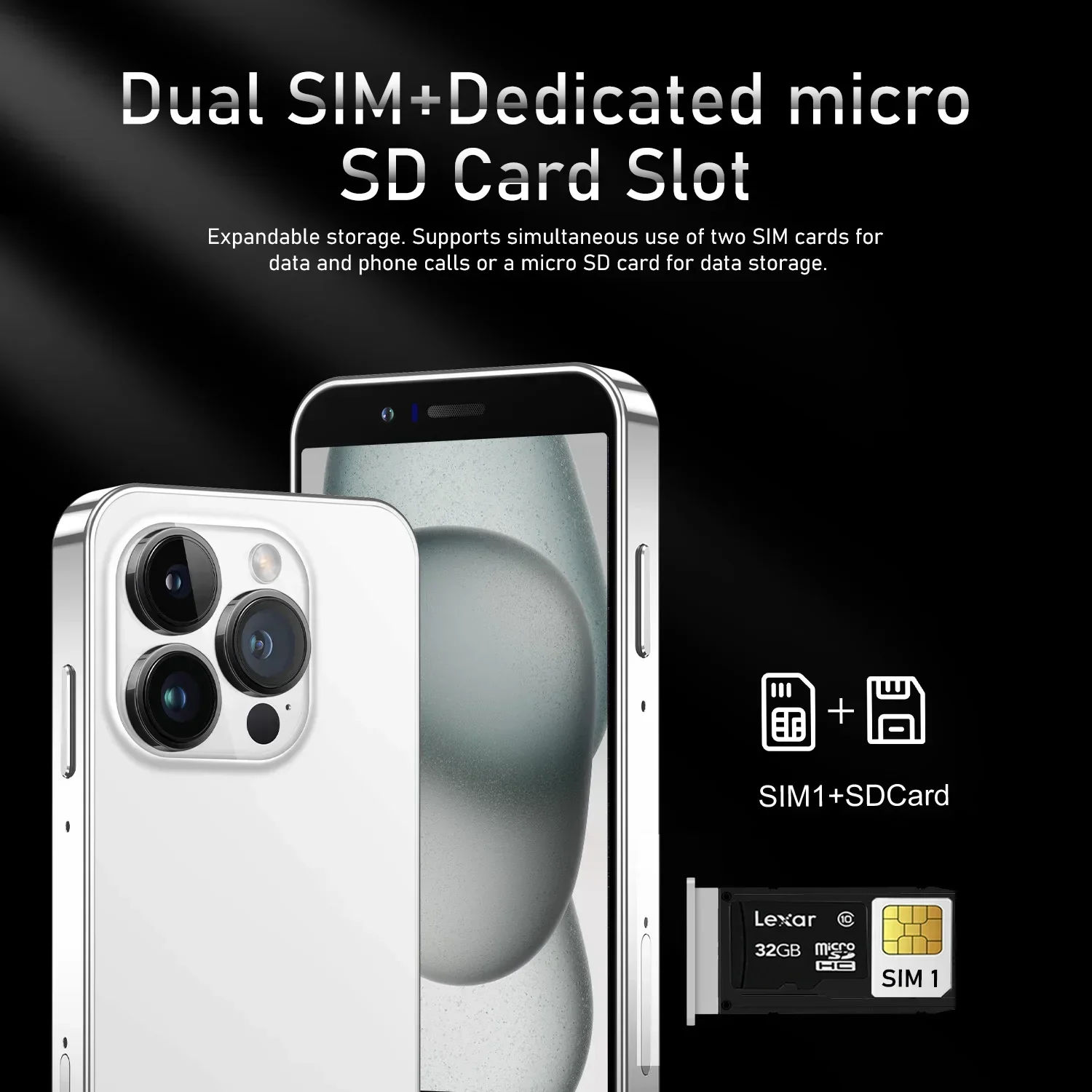 2025 Мобильные телефоны I15 mini 4 0 дюйма 5G Смартфон с двумя SIM-картами 5MP