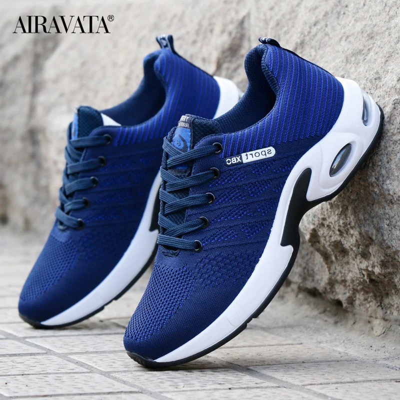 Men Running Shoes Breathable Non-slip Sneakers Air Cushion Comfortable Sports Casual Sneakers
