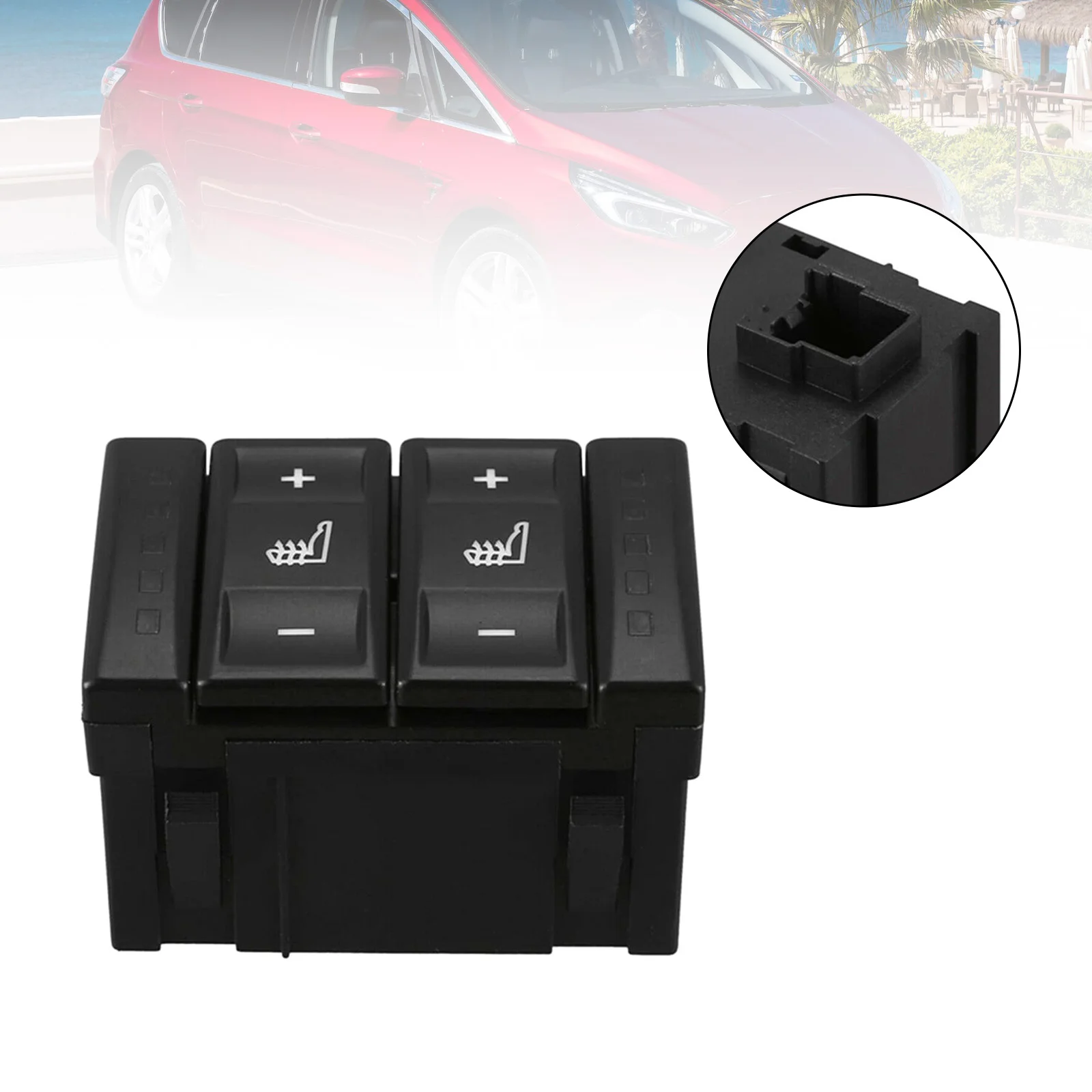 

Artudatech Heated Seat Switch Dual Switch For Ford Mondeo MK4 Galaxy MK3 S-MAX BS7T19K314AB Car Accessories