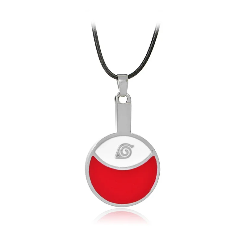 Японское ожерелье из искусственной кожи в стиле аниме колье с логотипом Итачи и