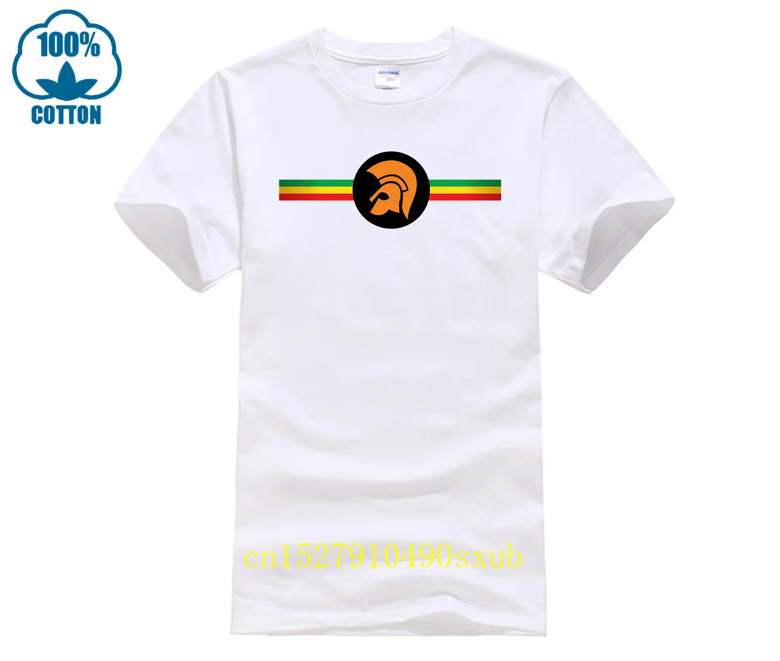 Модная Мужская хлопковая футболка с логотипом британской этикетки Trojan отчеты 2024