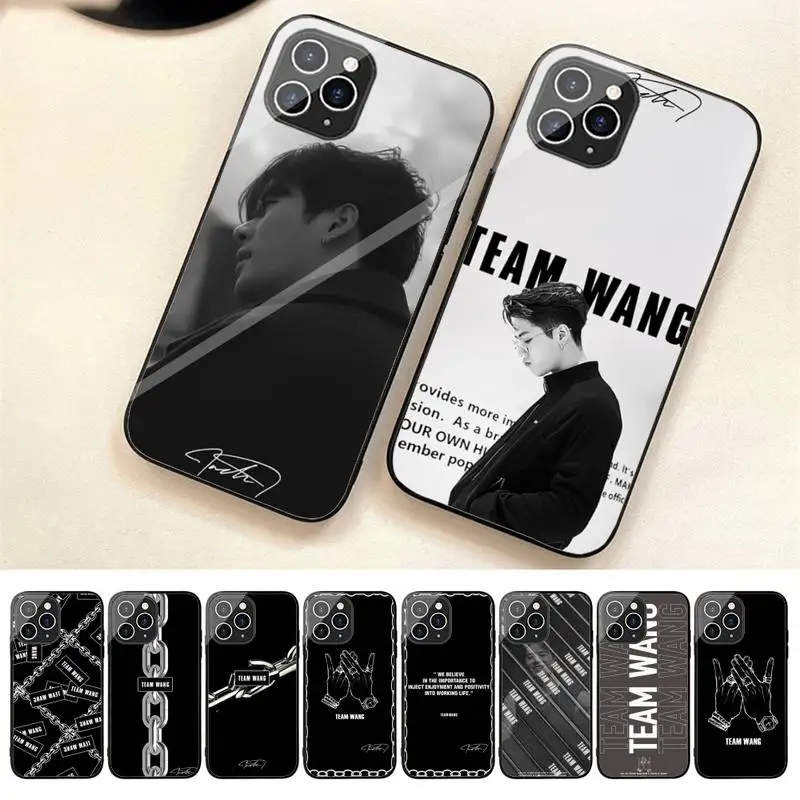 

Team Wang Jackson GOT7 Phone Case For Iphone 7 8 Plus X Xr Xs 11 12 13 Se2020 Mini 14 Pro Max Tempered Glass Fundas