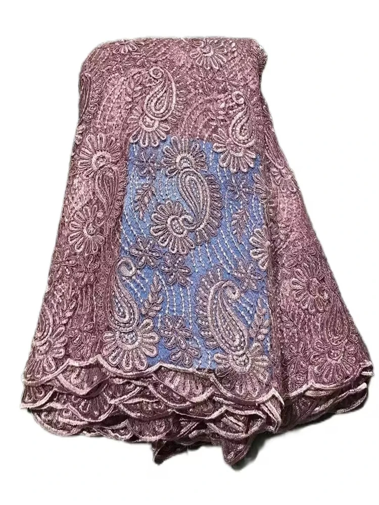 Африканская кружевная ткань нигерийская свадьба вышитые блестками французский