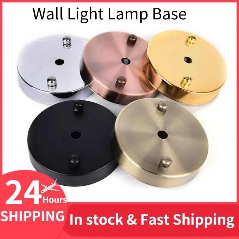 

Ceiling Plate Round Black Silver Bronze 10cm Vintage Disc Light Accessories Tray For Pendant Lamp&Wall Light Lamp Base Dropship