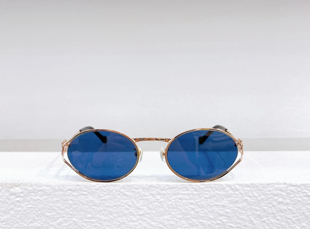 

Titanium alloy oval small frame sunshade, retro cat eye small face sunglasses, sun protection sunglasses SUM52Y