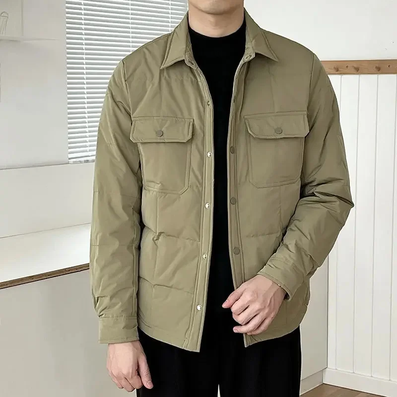 

Мужская зимняя куртка на хлопковом наполнителе, с несколькими карманами