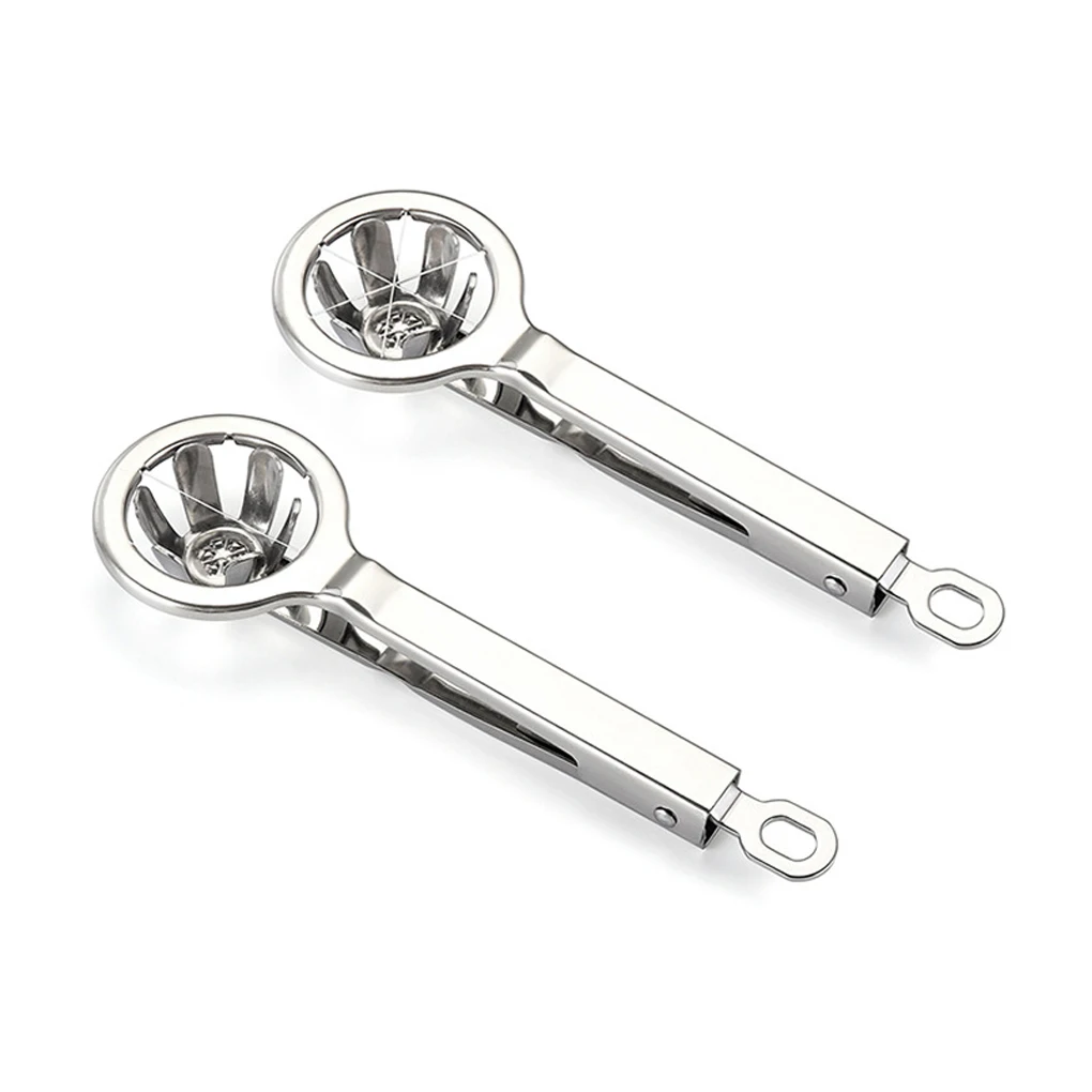 

Egg Slicer 304 Stainless Steel Manual Polished Kitchen Eggs Splitter Handheld Portable Slicing Gadget Hex Parts