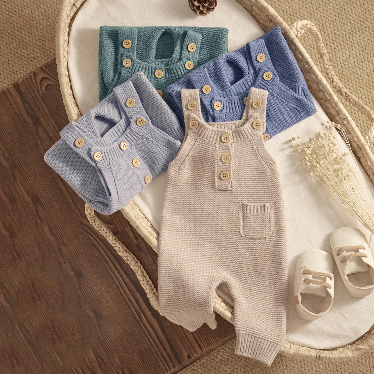 Ma&ampbaby От 1 до 18 месяцев комбинезон для новорожденных мальчиков и девочек вязаный