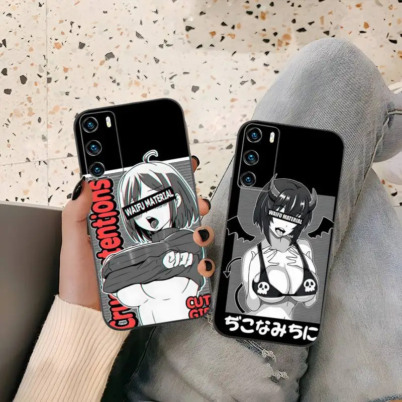 Чехол для телефона Hentai Sexy Ahegao Girl Для Huawei Mate 10 20 30 40 Pro Lite Nova 7 6 5 4 3 Se 5G 4e 3e 3i 2sFunda Shell