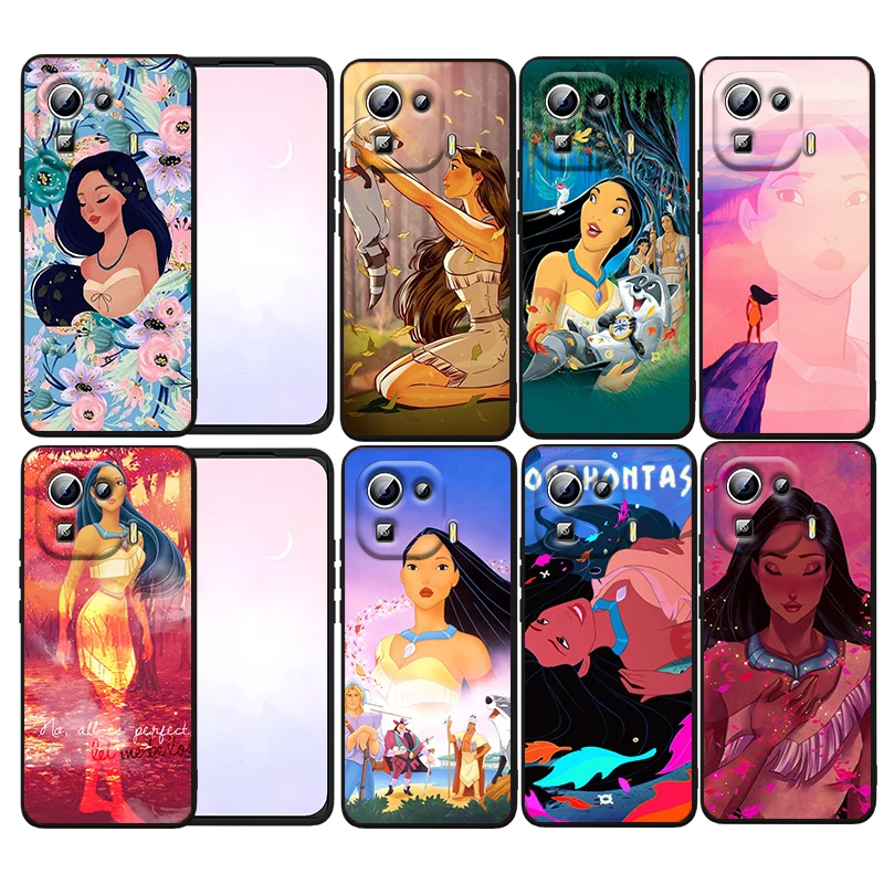 

Disney Pocahontas Phone Case For Xiaomi Mi 12T 12S 12X 12 11 11T 11i 10T 10 9 Pro Lite Ultra 5G Funda Black Cover