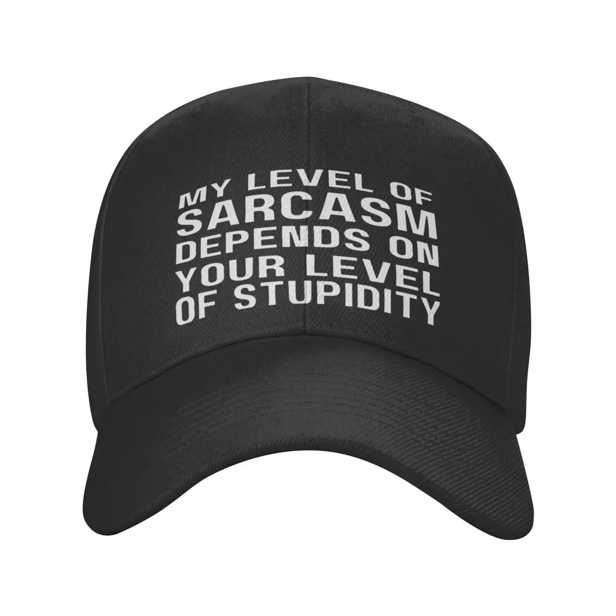 

Мой уровень сарказма зависит от вашего уровня кепки Stupi, Кепка из полиэстера на заказ для взрослых, спорт, хороший подарок