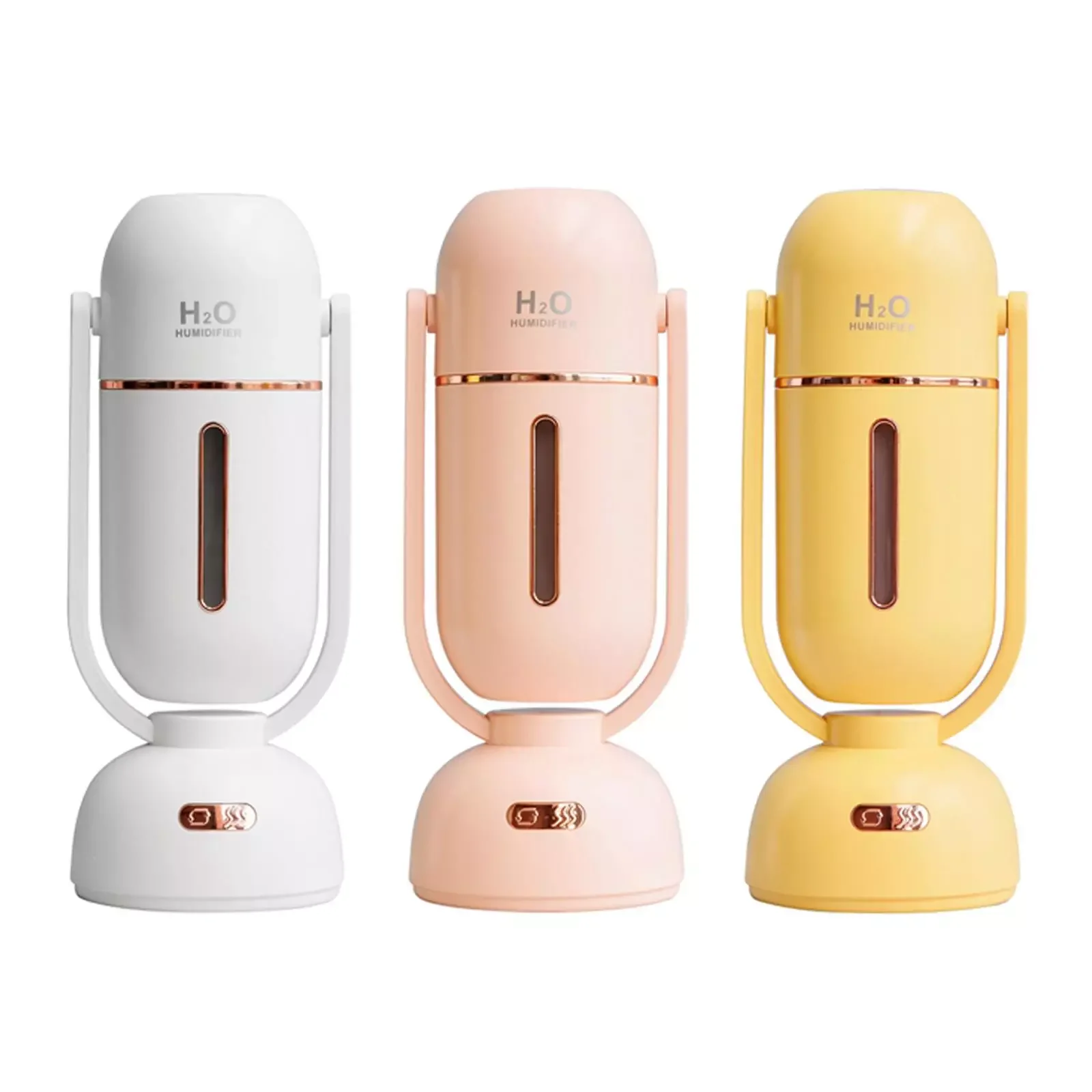 Wireless Humidifier Aroma Diffuser Colorful Nightlight Two Modes Auto-Shut Off Quiet Cool Mist 180° Rotation USB for Living Room
