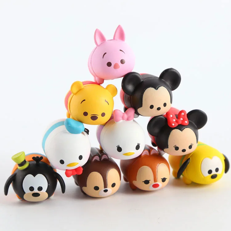Милый мультяшный Микки Маус Творческий Tsum Дамбо штабелер кукла автомобиль