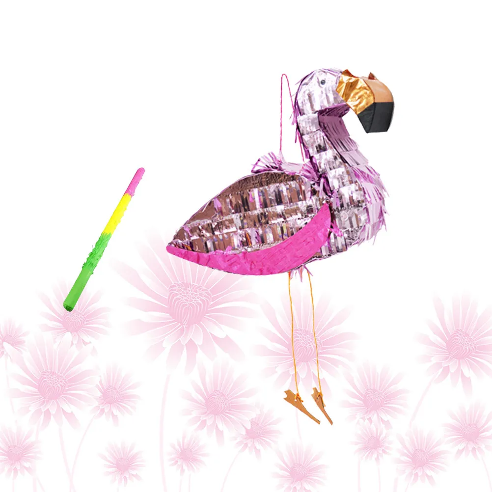 Фото 2 шт. украшения для дня рождения, пиньята в виде животных, декор для вечеринки, аксессуары для фламинго, фиеста №5