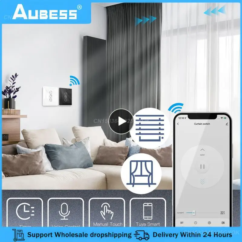 

1 ~ 8 шт., переключатель для штор с Wi-Fi и сенсорной панелью