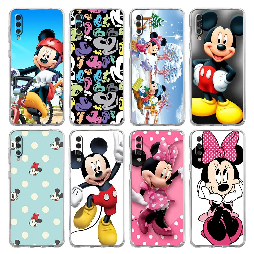 

cute Minnie Mickey Mouse Case for Samsung Galaxy A50 A70 A20 A30 A10 A10s A20s A20e Note 8 9 10 Plus 20 Ultra 5G Cover