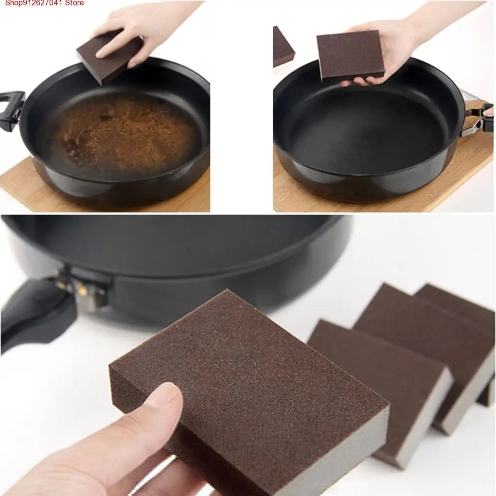 

3PCS Nano Emery Sponge Brush Eraser Descaling Cleaning Kitchen Rust Cleaning Tool 3pcs kitchen product cleaning hair brush