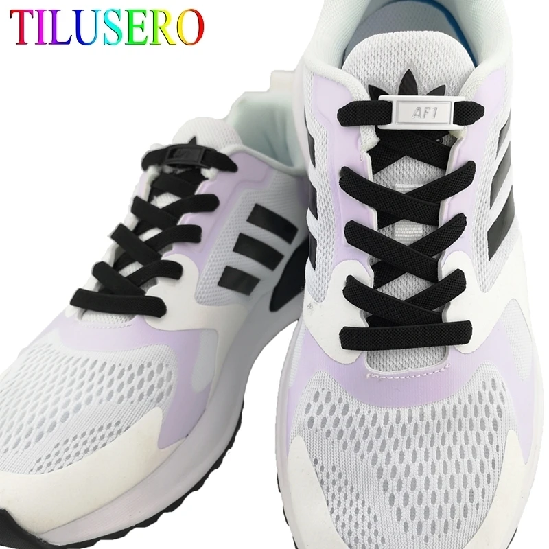 

1 пара, шнурки для обуви без завязывания, с металлическим замком