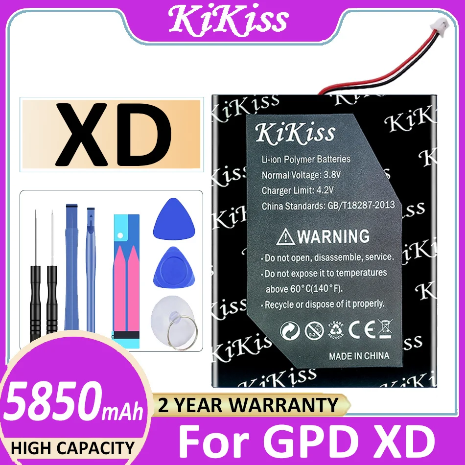 

5850 мАч KiKiss, сменный аккумулятор XD для GPD XD, аккумулятор большой емкости, аккумулятор + трек-код