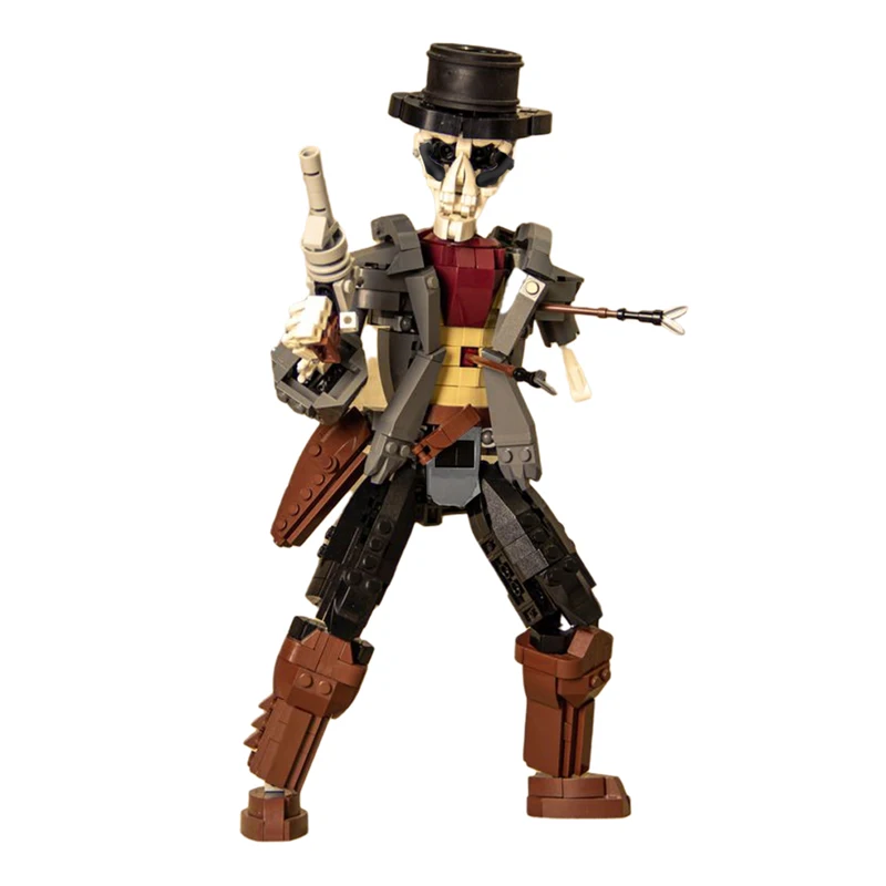 Конструктор игрушечный MOC Undead скелет ковбойский кирпич экшн-фигурка
