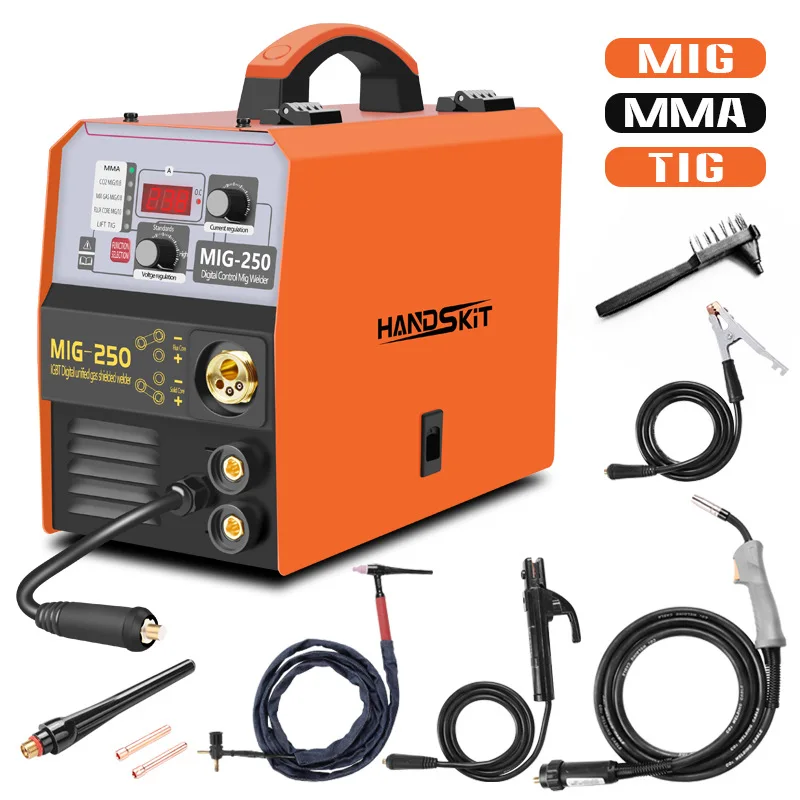 

Mig Welder 4 in 1 Welding Machine MMA CO2 MIG GAS 220V Semi-automatic TIG Welding Machine Portable Automatic for Welding