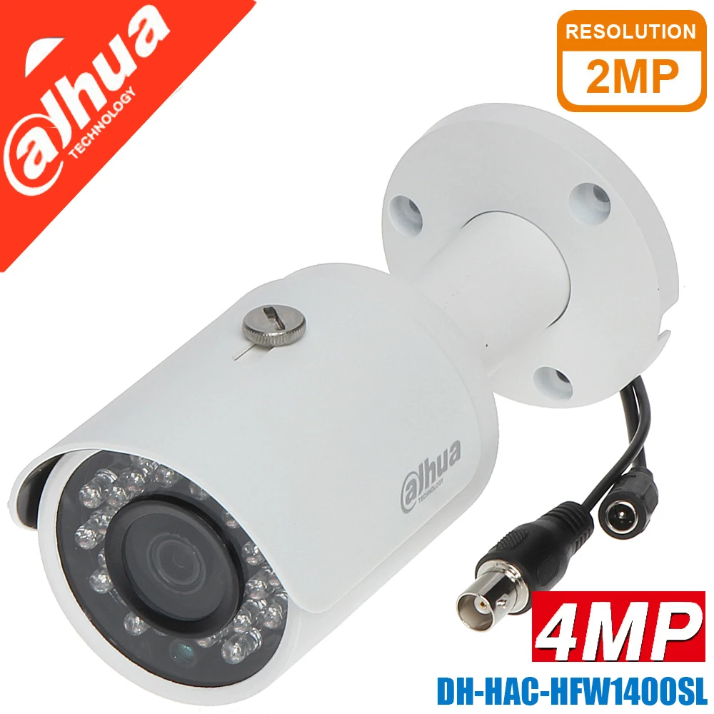 

Original dahua 4MP CVI Camera DH-HAC-HFW1400SL IR Bullet Security Camera CCTV IR distance 30m HAC-HFW1400SL
