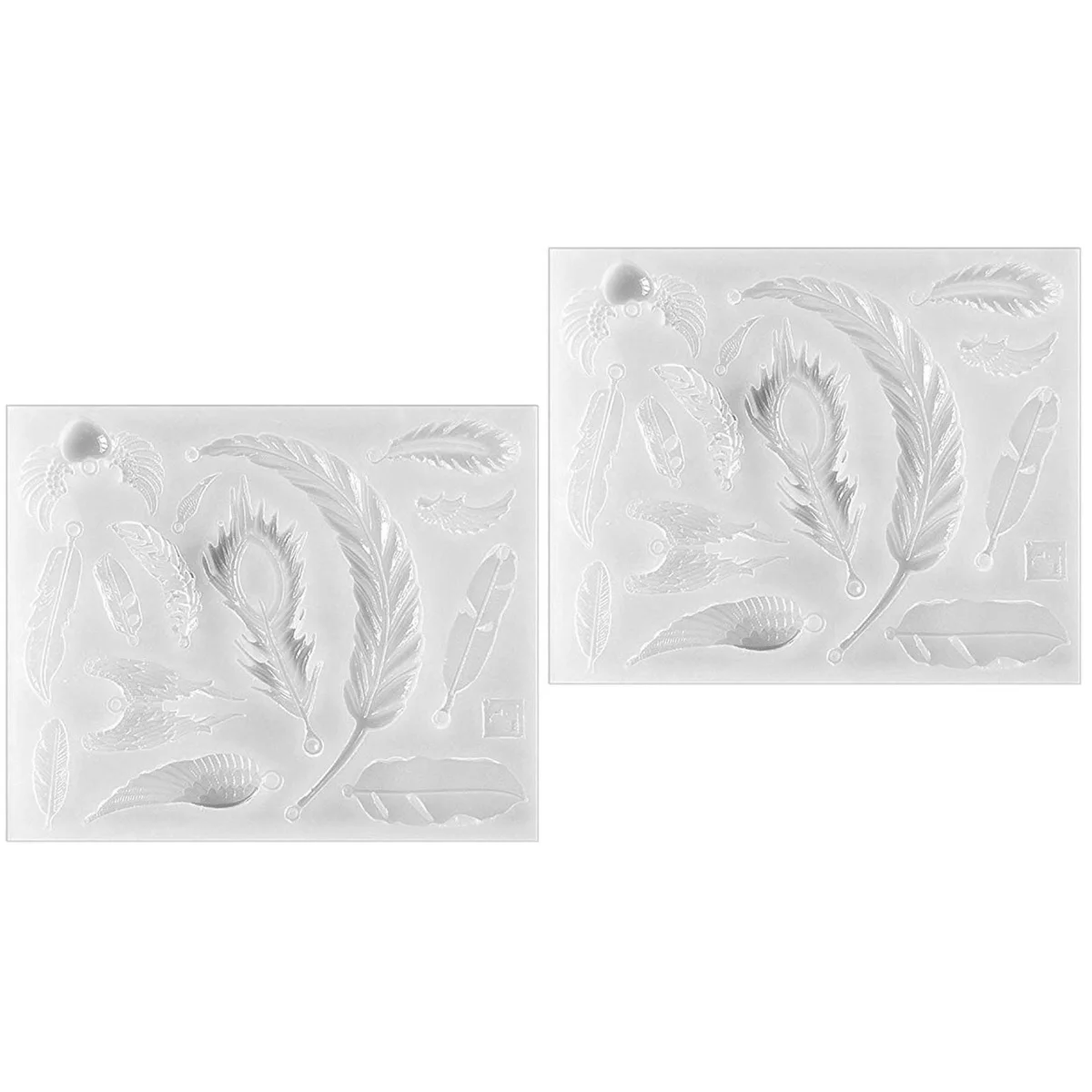 

2pcs Transparent Dry Flower Resin Craft Decoration DIY