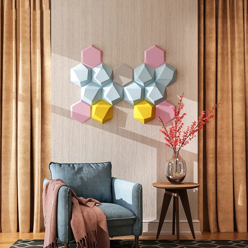 

Hexagon Headboards Stereo Soft Bag Child Anti Collision Bedroom Tatami Self-adhesive Bed Headboard 3D Wall Stickers Cabeceros