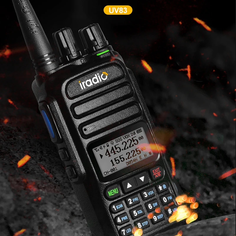 iradio UV-83  Walkie Talkie WALKI TALKI  baofeng Quad-band High Power CB Radio Vhf Uhf CB Ham Radio Upgraded of UV-82 Radio4.5