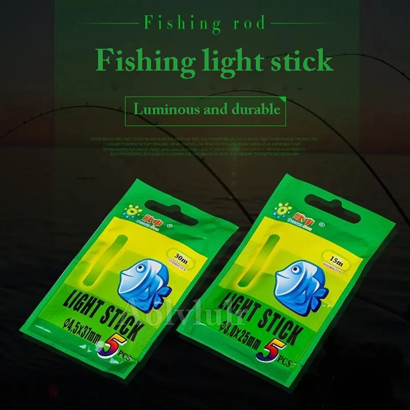 

5/30/60 Pcs Fishing Luminous Float Fireflies For Fishing Night Fluorescent Light Stick Rod Multi-Color Lights Fishing Tool