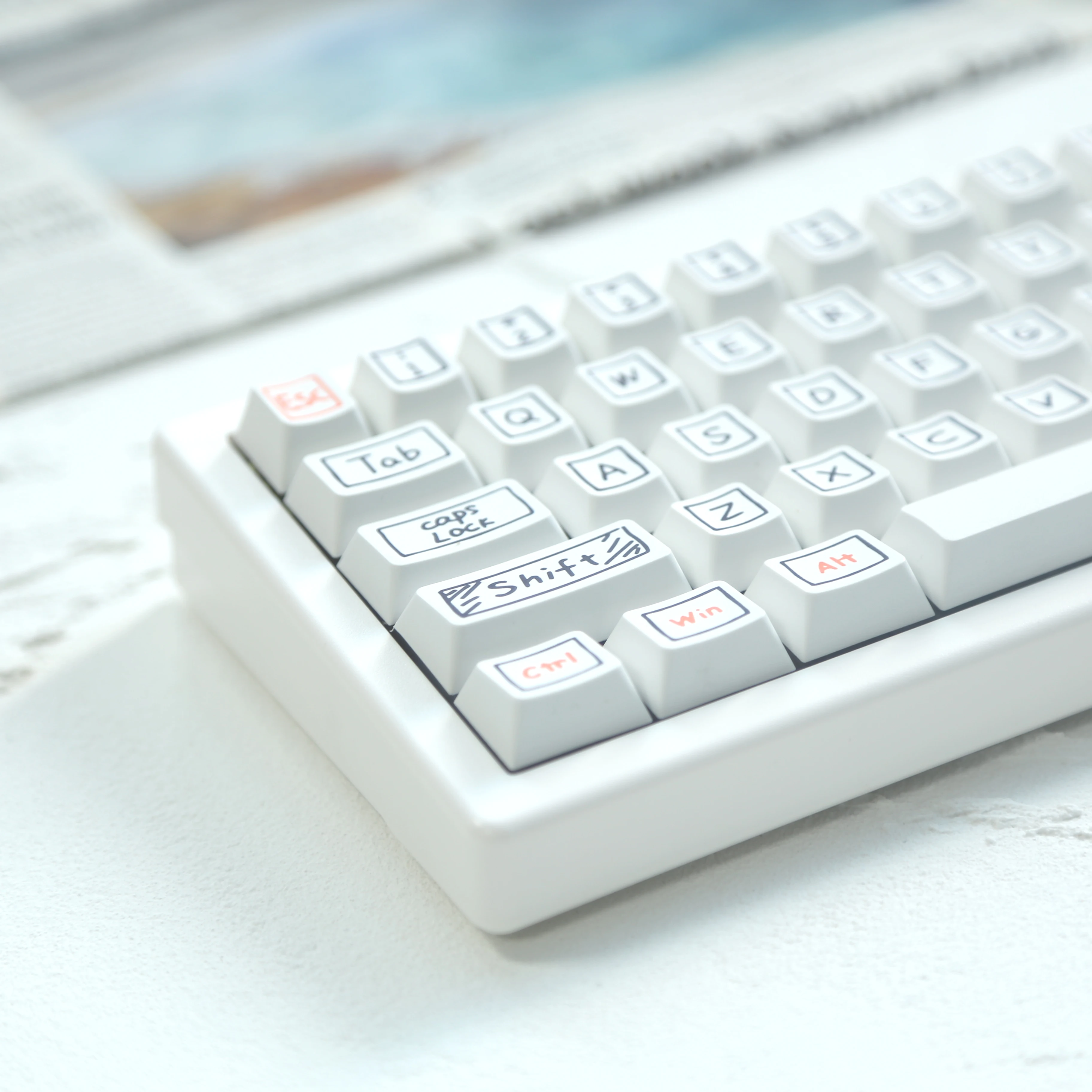 Колпачки для клавиш с граффити Cherry Profile 126 колпачки механической клавиатуры набор