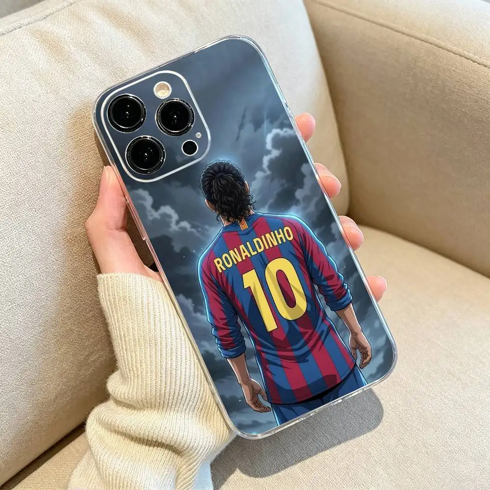 Чехол для телефона Ronaldinho football 10 для iPhone 17, 16, 15, 14, 13, 12, 11, Pro Max, 161514 Plus, прозрачный чехол. (art.: 3920dcecf0f6e) - 3920dcecf0f6e