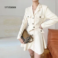 medium length windbreaker jacket with skirt at waist and winter inside womens coat spring 2022 traf trench outerwear coats