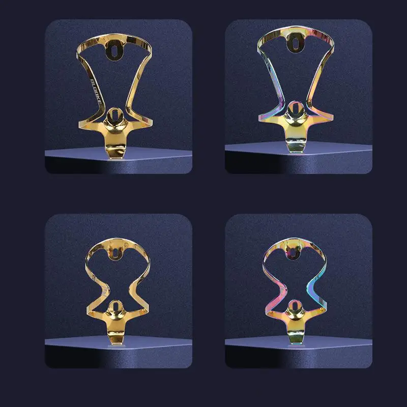 

Electroplated Aluminum Alloy Color One Folding Highway Bicycle MTB Bottle Holder Bike Accessories Water Cup Rack Riding Equip