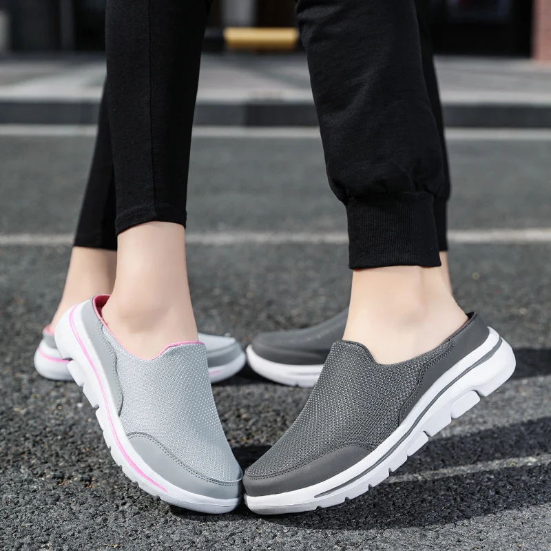 

New Summer Men Slippers Comfortable Sandals Women Casual Breathable Sneakers Mesh Platform Shoes Size 35-48 Zapatillas Hombre