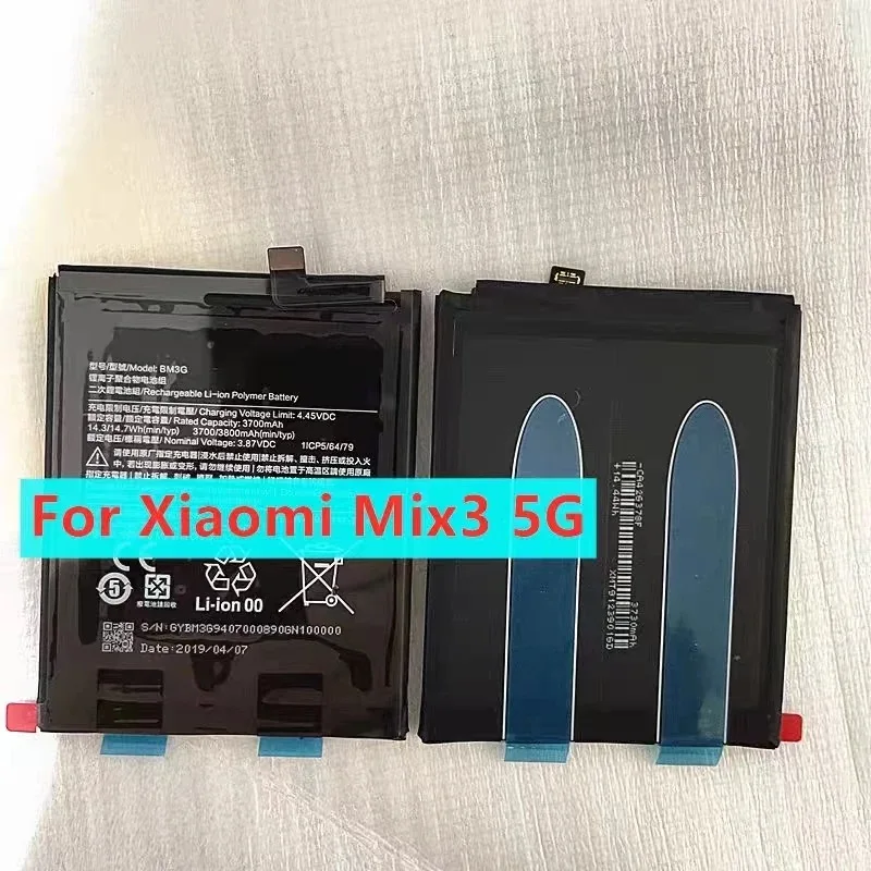 Новый высококачественный аккумулятор BM3G 3800 мАч для Xiaomi Mix3 mix 3 5G / mix3 4G BM3K 3200