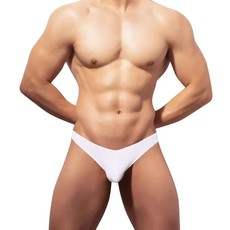 Simple briefs low waist cotton men's underwear pants half hip shorts AD7201
