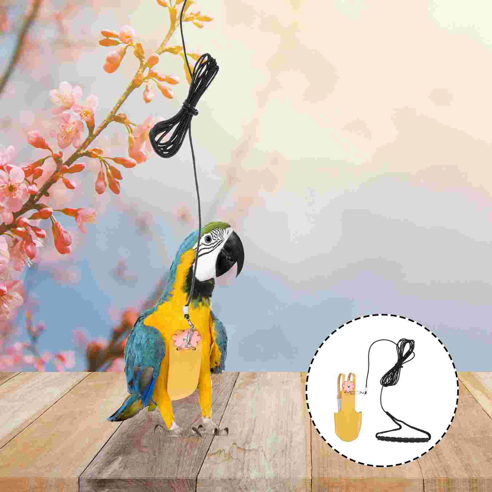 

Bird Diaper Flight Suit Parrot Nappy Cockatiel Harness Pigeon Leash Budgie Diapers Parakeet Decorative Pet Conure Pants Adorable
