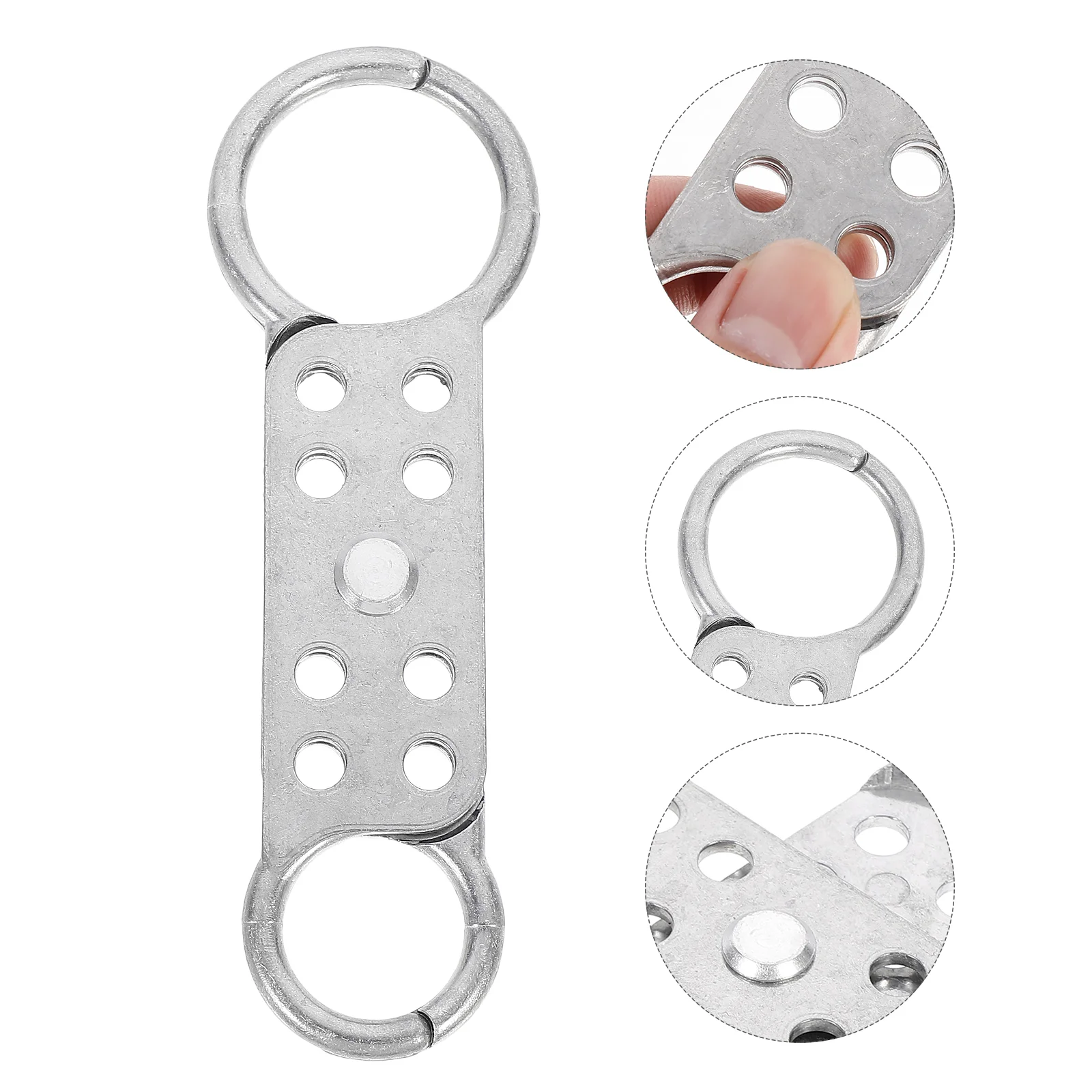 

1pc Sturdy Factory Double-Headed Lock Aluminum Lock Hasp Lock Buckle Lock